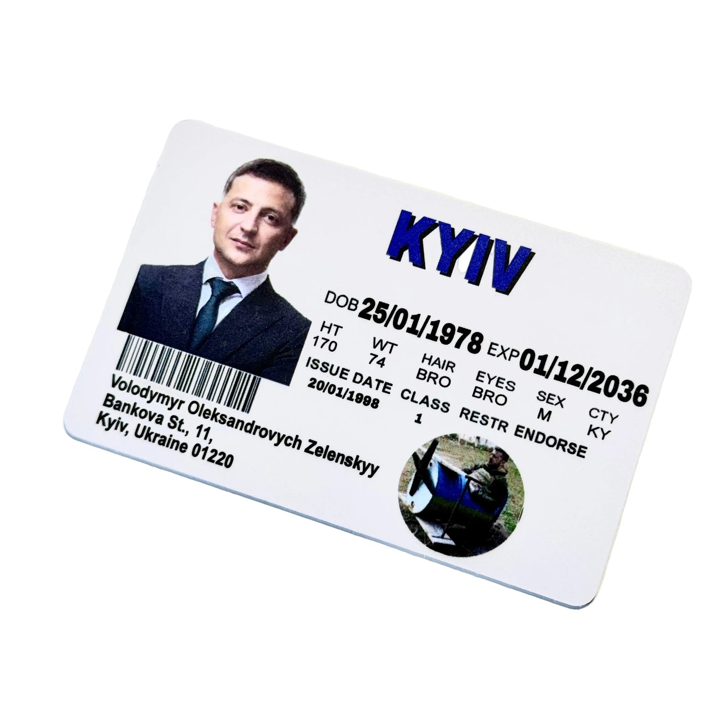 Картка Zelenskyy Volodymyr