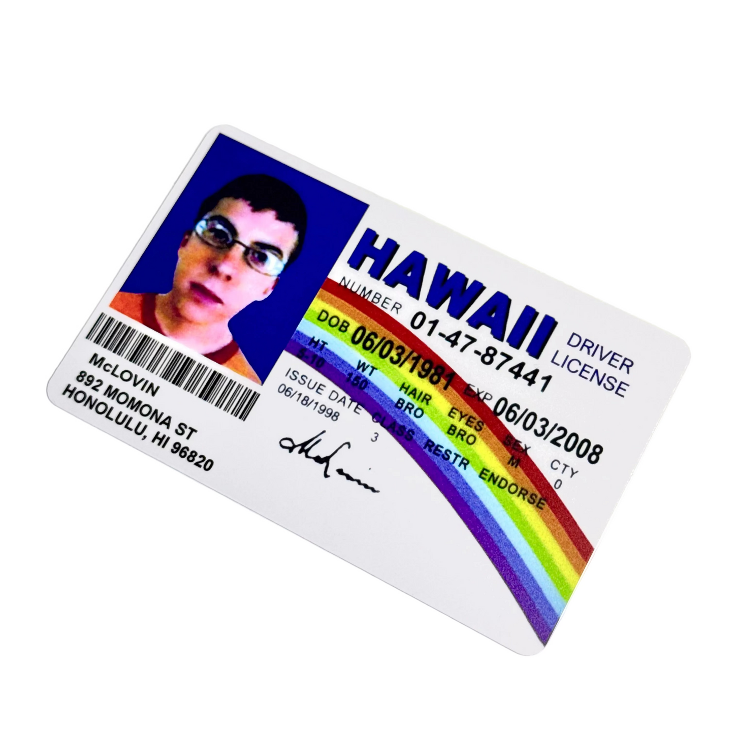 Картка Mclovin